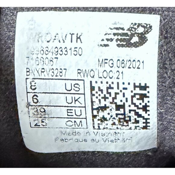 New Balance Fresh Foam Roav Women Size 8 Shoes WROAVTK Black Running Sneakers - Picture 8 of 8